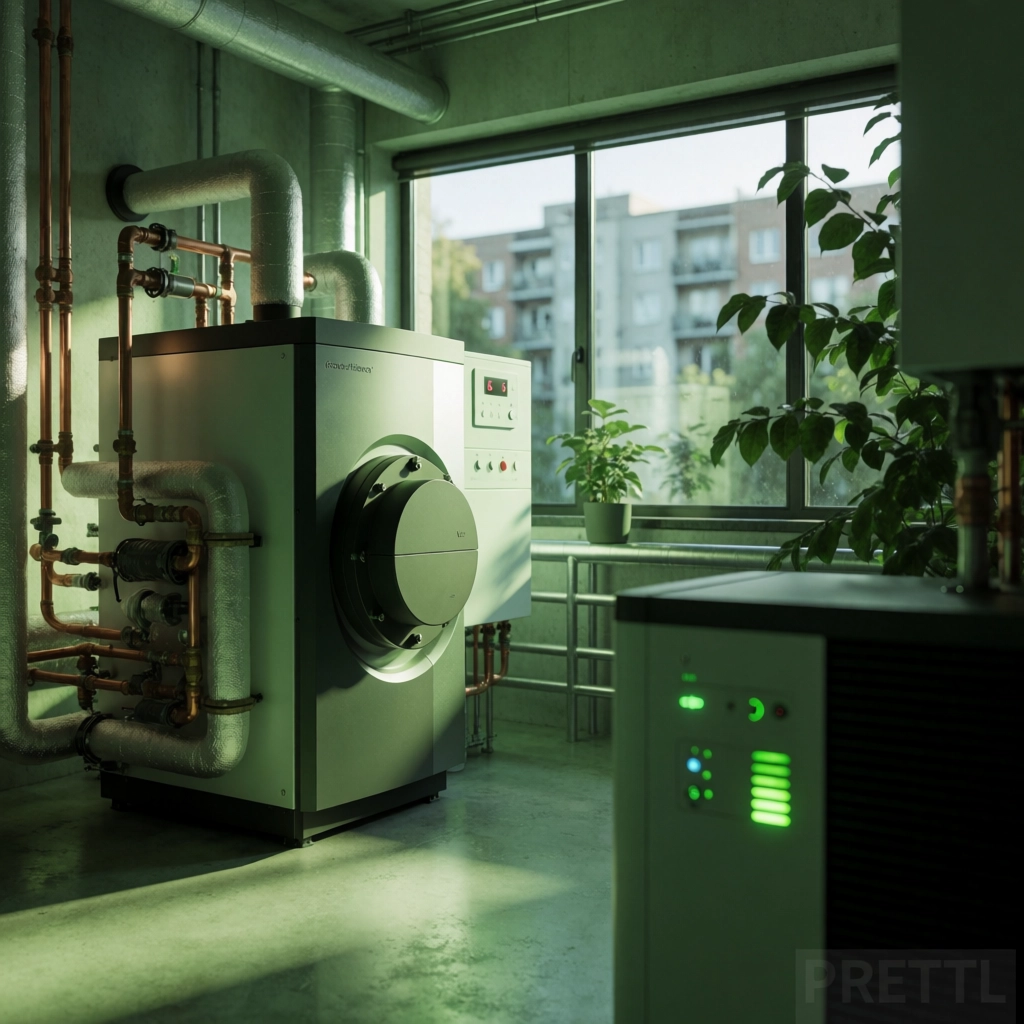 Caldaia green in un condominio moderno